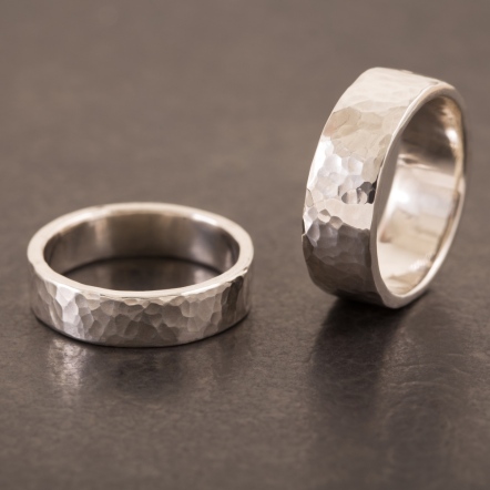 Classic HammeredHead Ocean Pattern Ring 5.5-6mm 經典錘目 海紋 戒指 特寬版