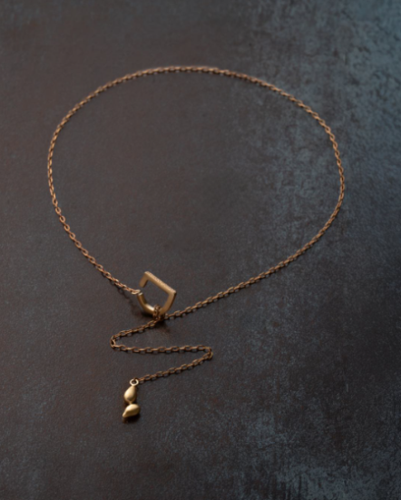LOGO Y Necklace Tears of Renewal  再生之淚 Y字 項鍊 金色