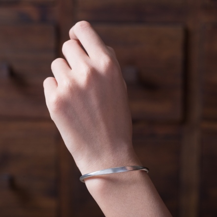 Classic An Eye Hammered Bangle 3mm 經典目眼 錘目 手環 細版