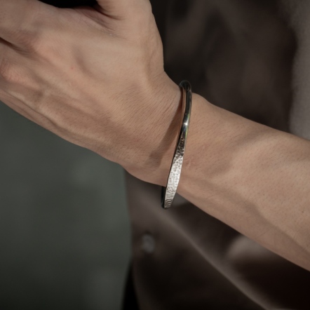 Classic An Eye Hammered Bangle 5mm 經典目眼 錘目 手環 特寬版