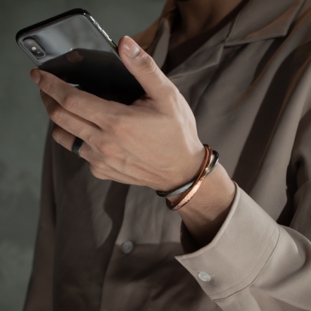 Classic An Eye Hammered Bangle 3mm 經典目眼 錘目 手環 細版