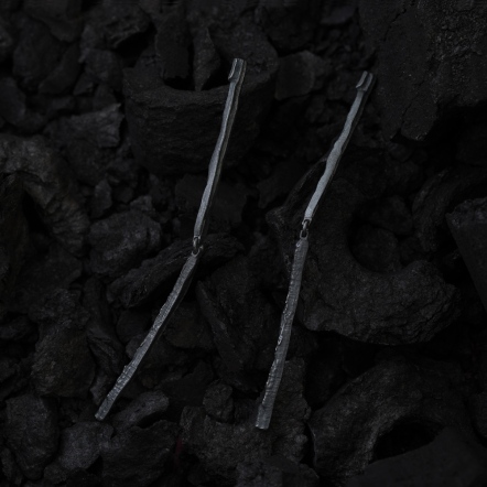 Calligraphy - Pausing Long Earrings 墨摺 節理 長耳環 