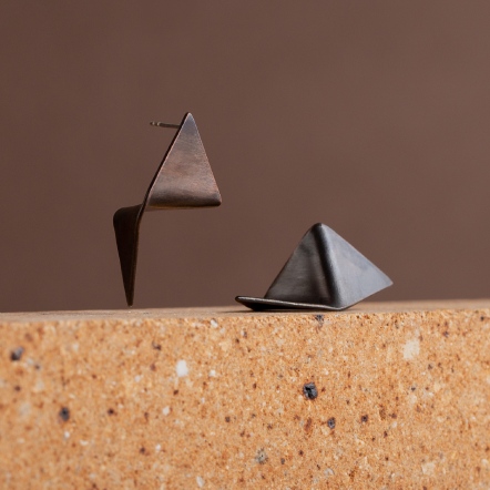 Minimalism Sculptural Earring No.3 & 4  低限主義 地景耳環 3號 / 4號  (單只）