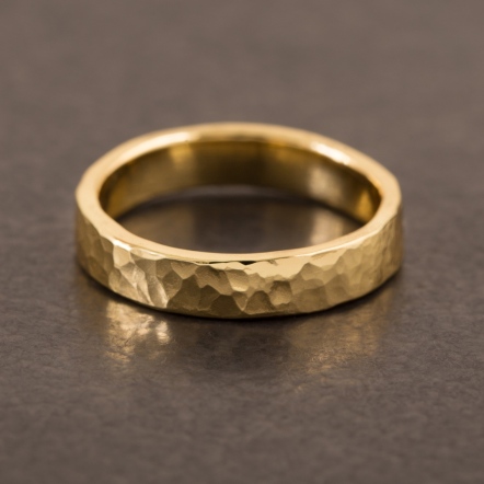 Classic HammeredHead Ocean Pattern Ring 2.6-2.9mm 經典錘目 海紋 戒指 細版