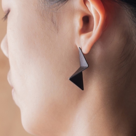 Minimalism Sculptural Earring No.6 低限主義 地景耳環6號  (單只）