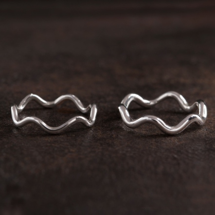 Ｍermaid Ama Wave Ring 1.5mm 海女 波浪 戒指 細版