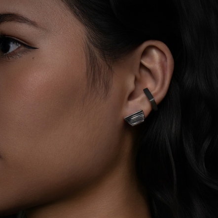 Calligraphy - Concealing Earstud NO.1 墨摺 藏拙 NO.1 耳釘