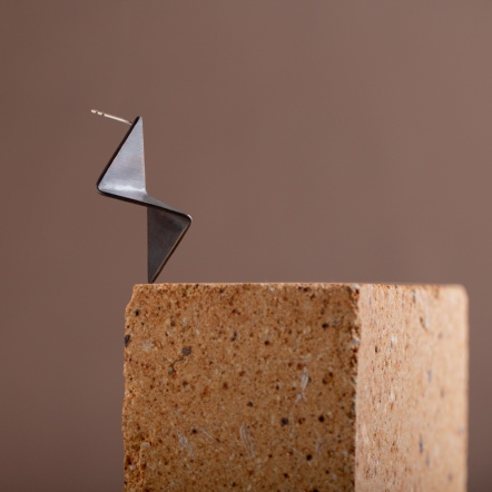 Minimalism Sculptural Earring No.5 低限主義 地景耳環5號  (單只）