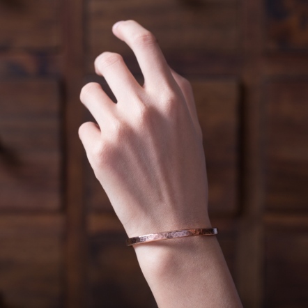 Classic HammeredHead Ocean Pattern Bangle 4.5-5mm 經典錘目 海紋 手環 中版