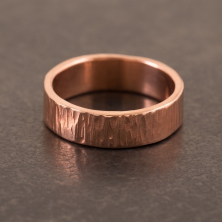 Classic HammeredHead Woodgrain Pattern Ring 7mm+ 經典錘目 樹紋 戒指 超寬版