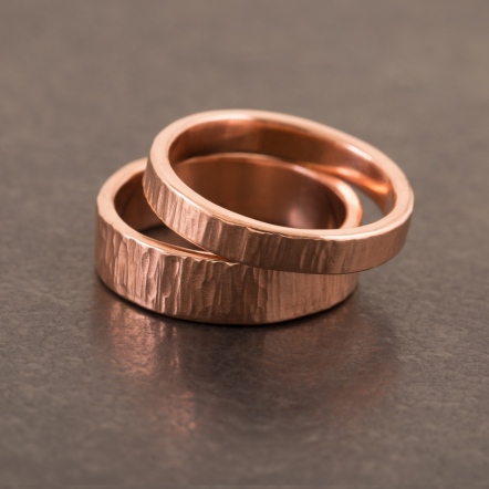 Classic HammeredHead Woodgrain Pattern Ring 3.2-3.5mm 經典錘目 樹紋 戒指 中版
