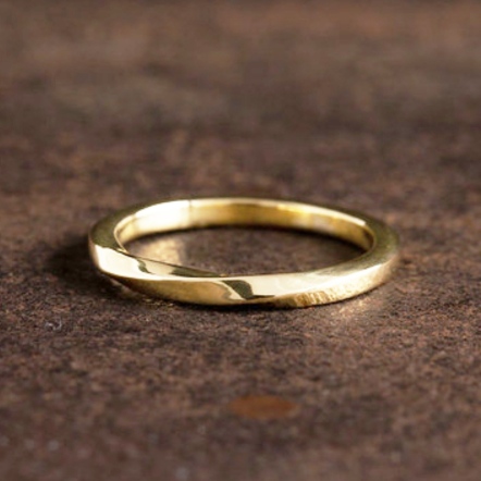 Flow Twist Ring - Square 3mm 流水 方 戒指 寬版