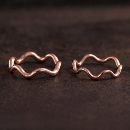 Ｍermaid Wave Ring 1.5mm 海女 波浪 戒指 細版