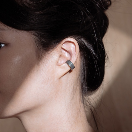 Embossed Leather Grain EarCuff 皮革紋 耳扣