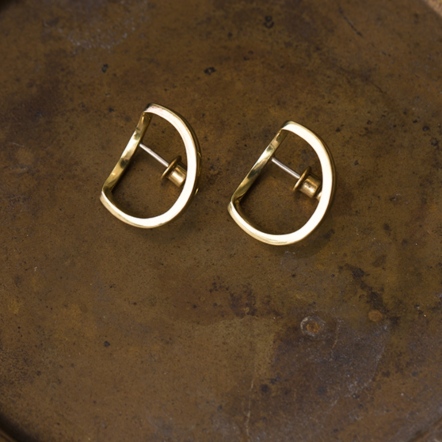 Eye-rolling & Stubborn Single Fold Ear Studs 執拗與白眼 單折 耳環