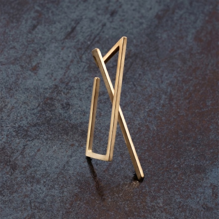 Constructivism Gold EarCuff No.2 結構2號 金色 耳掛 