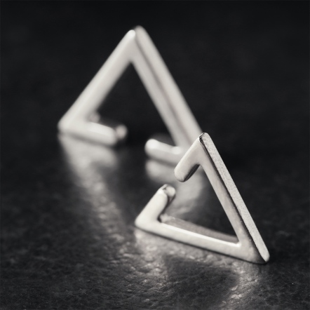 Triangle Silver EarCuff Regular 結構三角 純銀耳扣 中版
