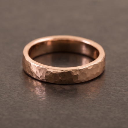 Classic HammeredHead Ocean Pattern Ring 4-5mm 經典錘目 海紋 戒指 寬版