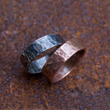 Classic HammeredHead Ocean Pattern Ring 5.5-6mm 經典錘目 海紋 戒指 特寬版