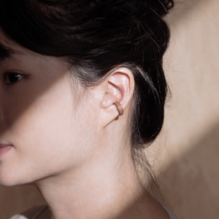 Embossed Leather Grain EarCuff 皮革紋 耳扣
